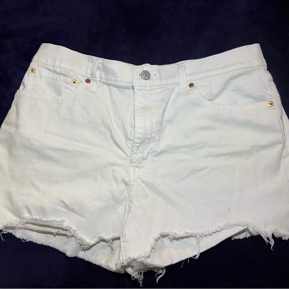 Levi Strauss & Co. White Denim Shorts